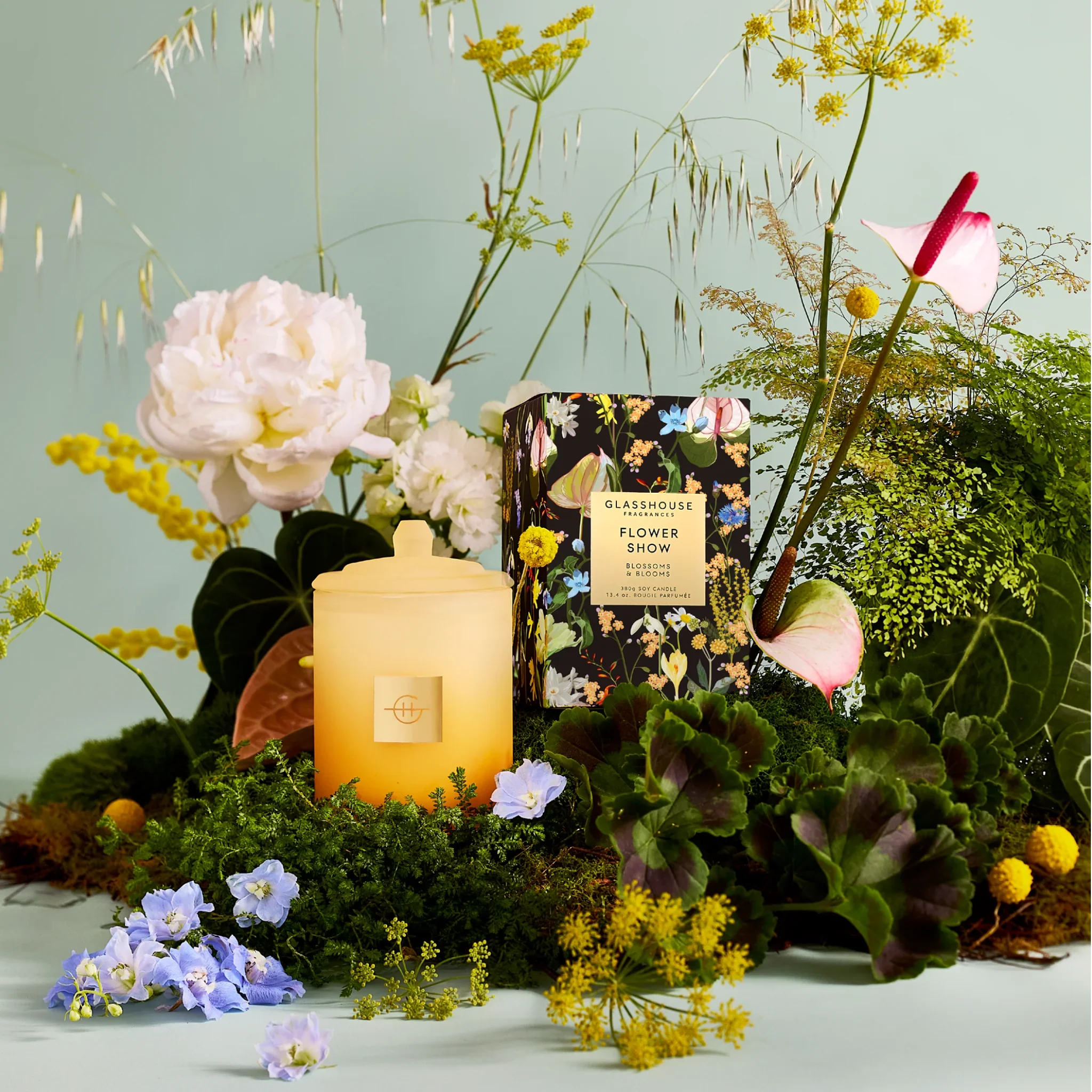 Glasshouse Fragrances - Flower Show Triple Scented Candle, Limited Edition - Image 2