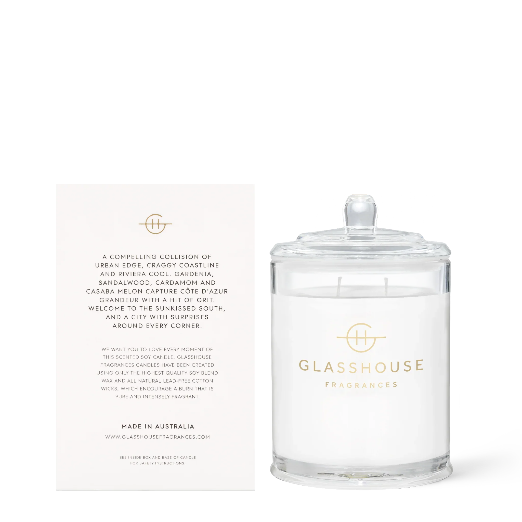 Glasshouse Fragrances - Marseille Memoir Triple Scented Candle - Image 3