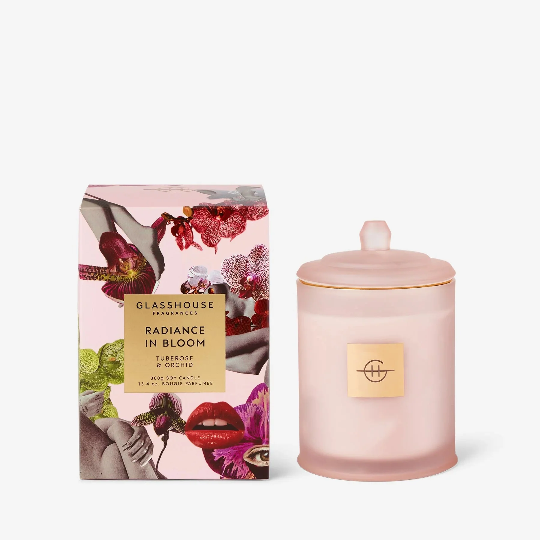 Glasshouse Fragrances - Radiance in Bloom Triple Scented Candle, Limited Edition