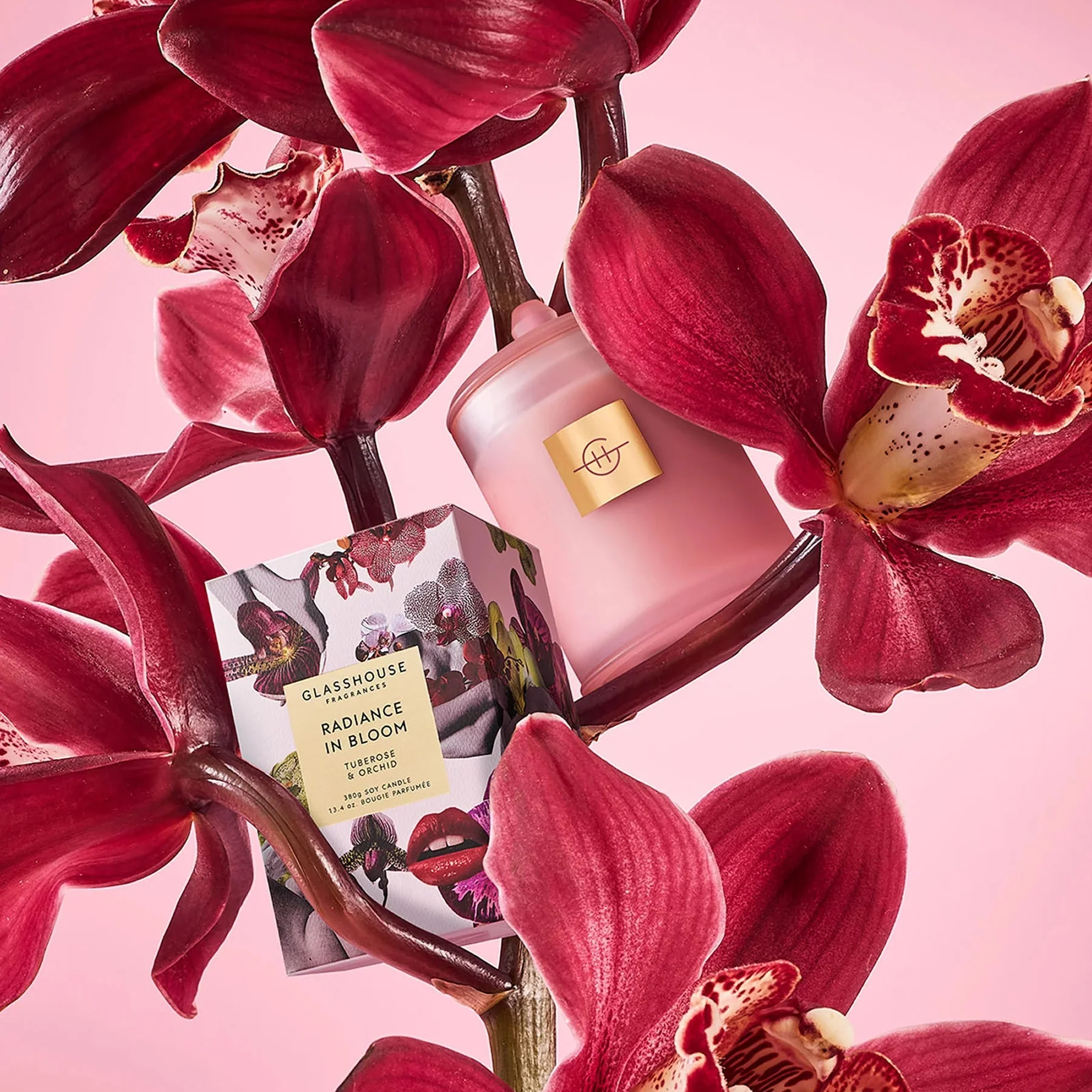 Glasshouse Fragrances - Radiance in Bloom Triple Scented Candle, Limited Edition - Image 2