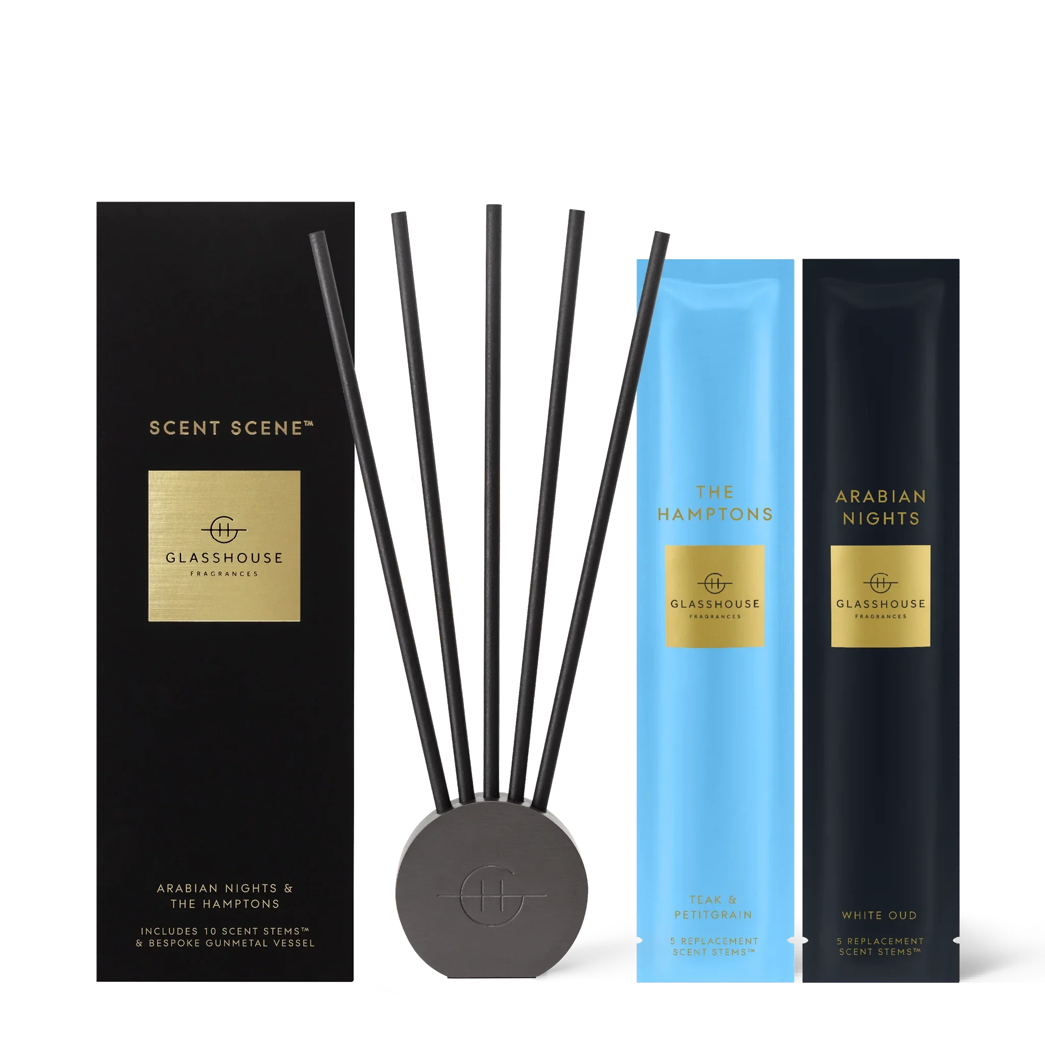 Glasshouse Fragrances - The Hamptons & Arabian Nights Scent Scene Duo
