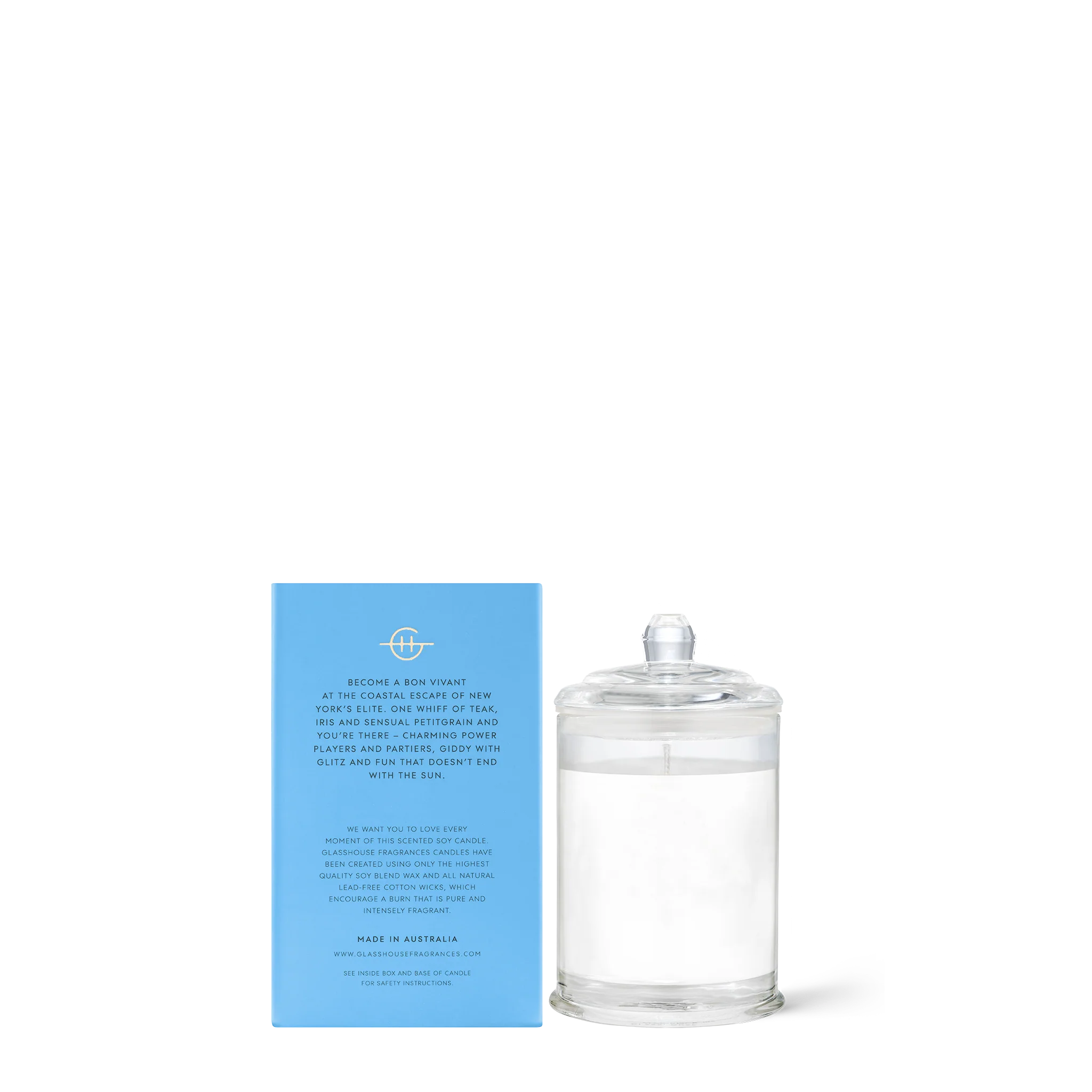 Glasshouse Fragrances - The Hamptons Triple Scented Small Candle - Image 2
