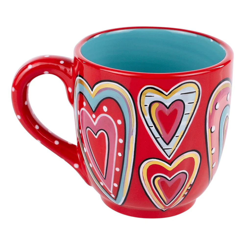 Gloryhaus - All Over Hearts Mug