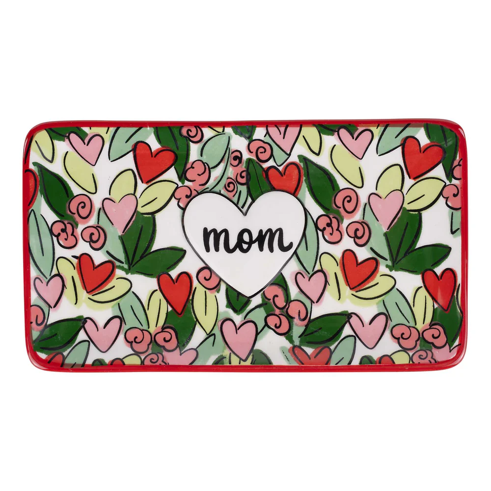 Gloryhaus - Mom Hearts and Flowers Trinket Tray