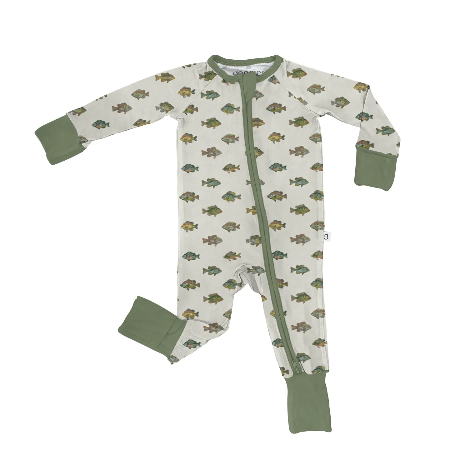 Goosies - Lake Fish Zip Pajamas, 3-6 Months