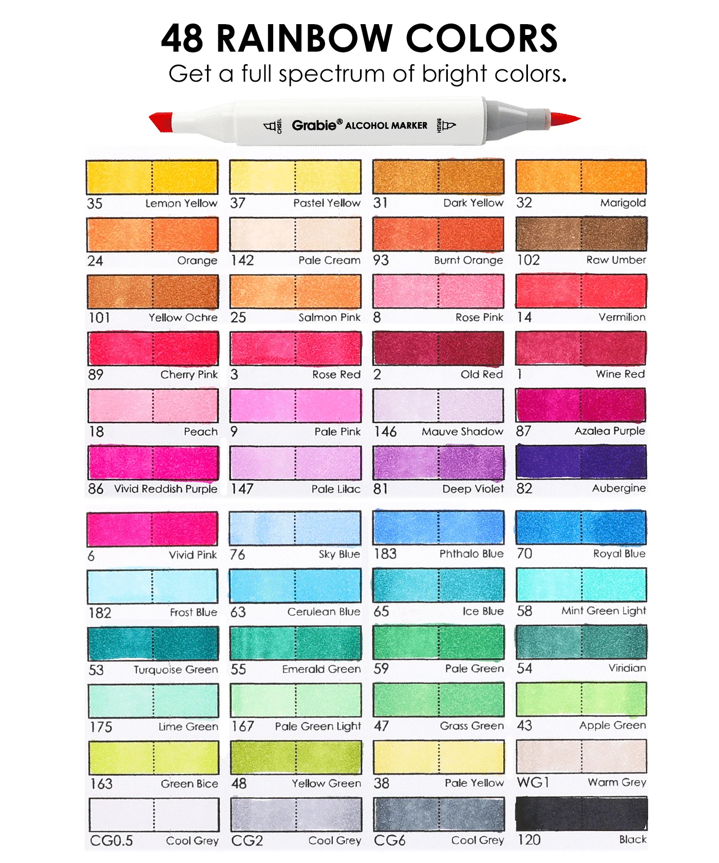 Grabie - Dual-Tip Alcohol-Based Marker Set - Image 2