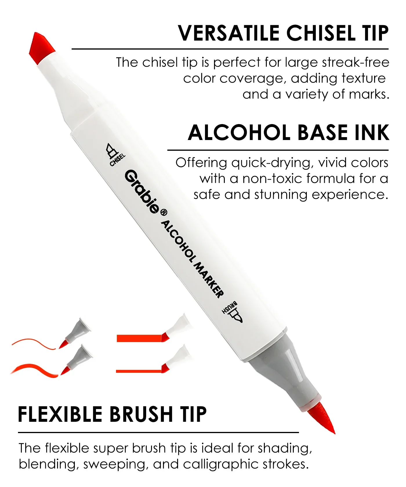 Grabie - Dual-Tip Alcohol-Based Marker Set - Image 5
