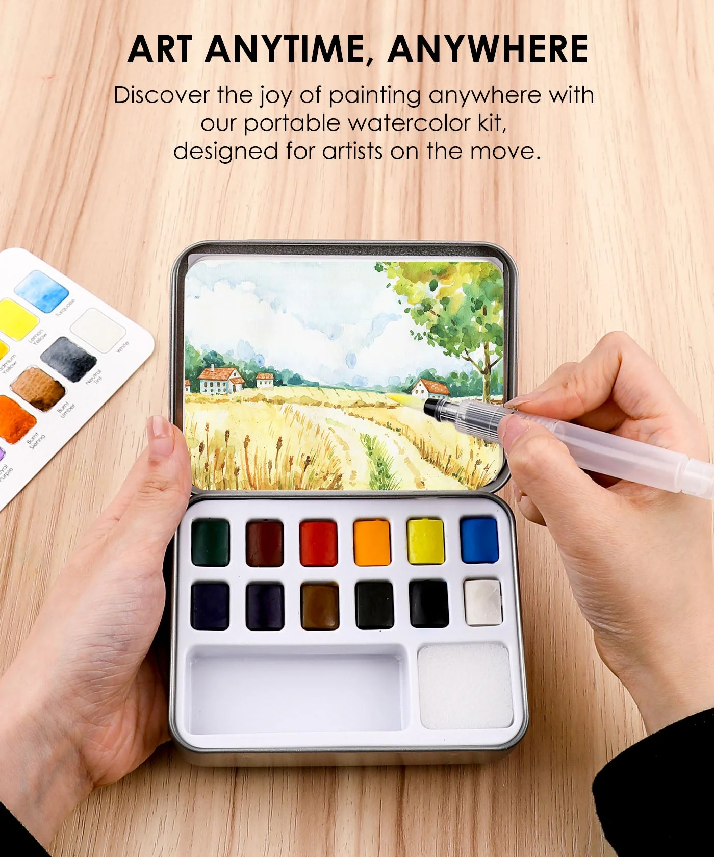 Grabie - Watercolor Pocket Set, Essential Colors - Image 4