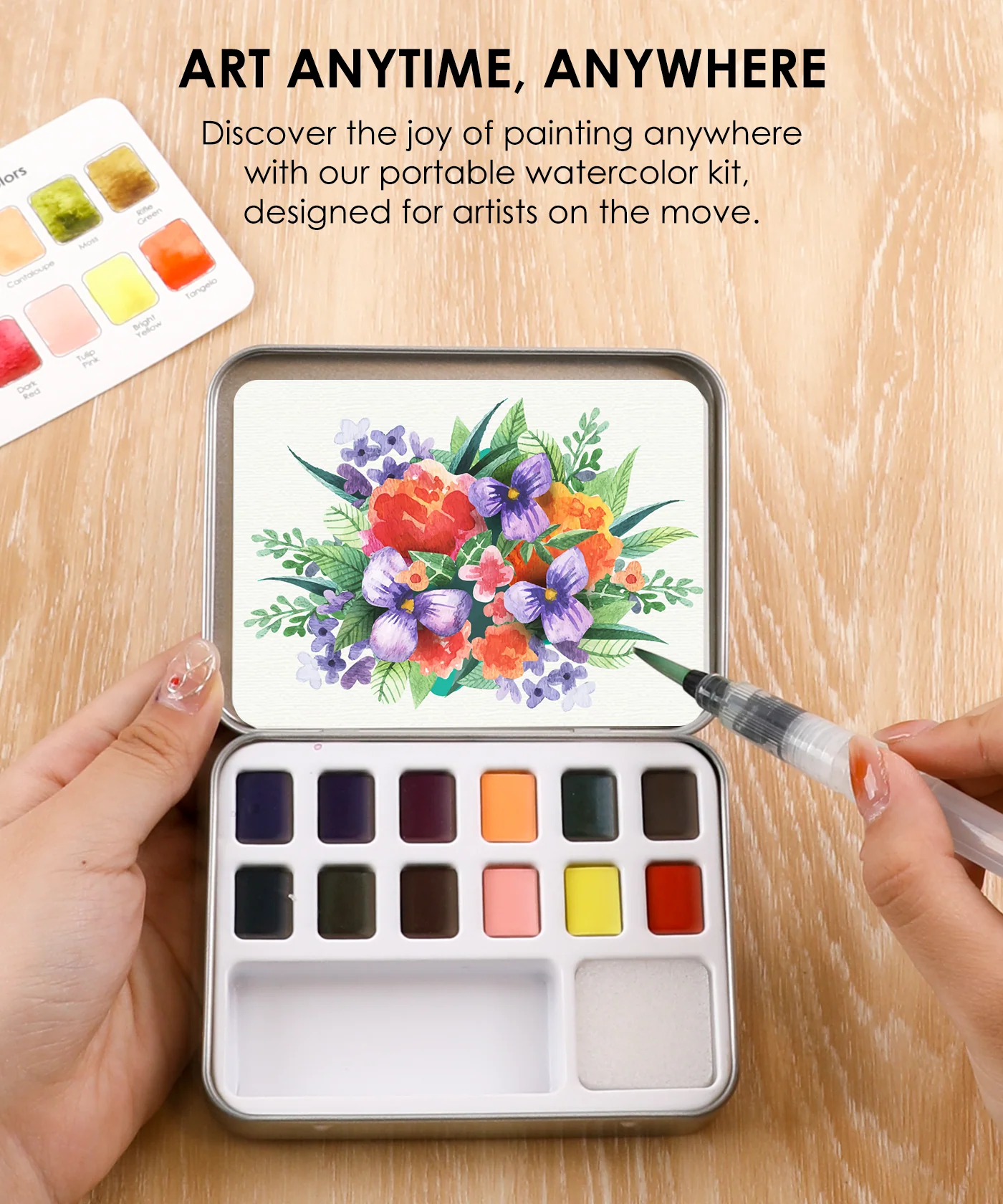 Grabie - Watercolor Pocket Set, Floral Colors - Image 3
