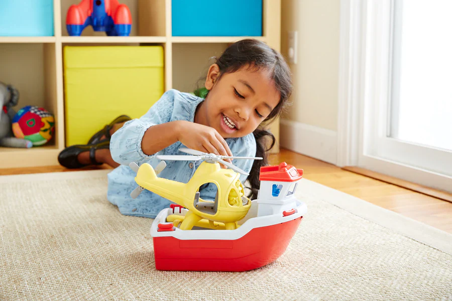 Green Toys - Rescue Boat & Helicopter - Image 3