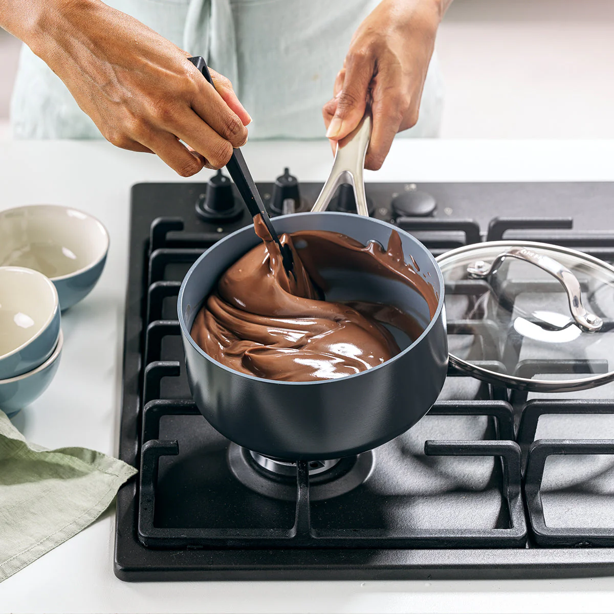 Greenpan - Valencia Pro Ceramic Nonstick Cookware, 11 Piece Set - Image 3