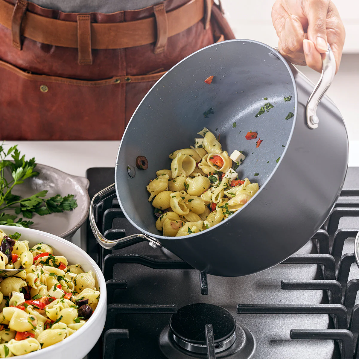Greenpan - Valencia Pro Ceramic Nonstick Cookware, 11 Piece Set - Image 4