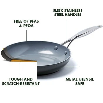 Greenpan - Valencia Pro Ceramic Nonstick Cookware, 11 Piece Set - Image 7
