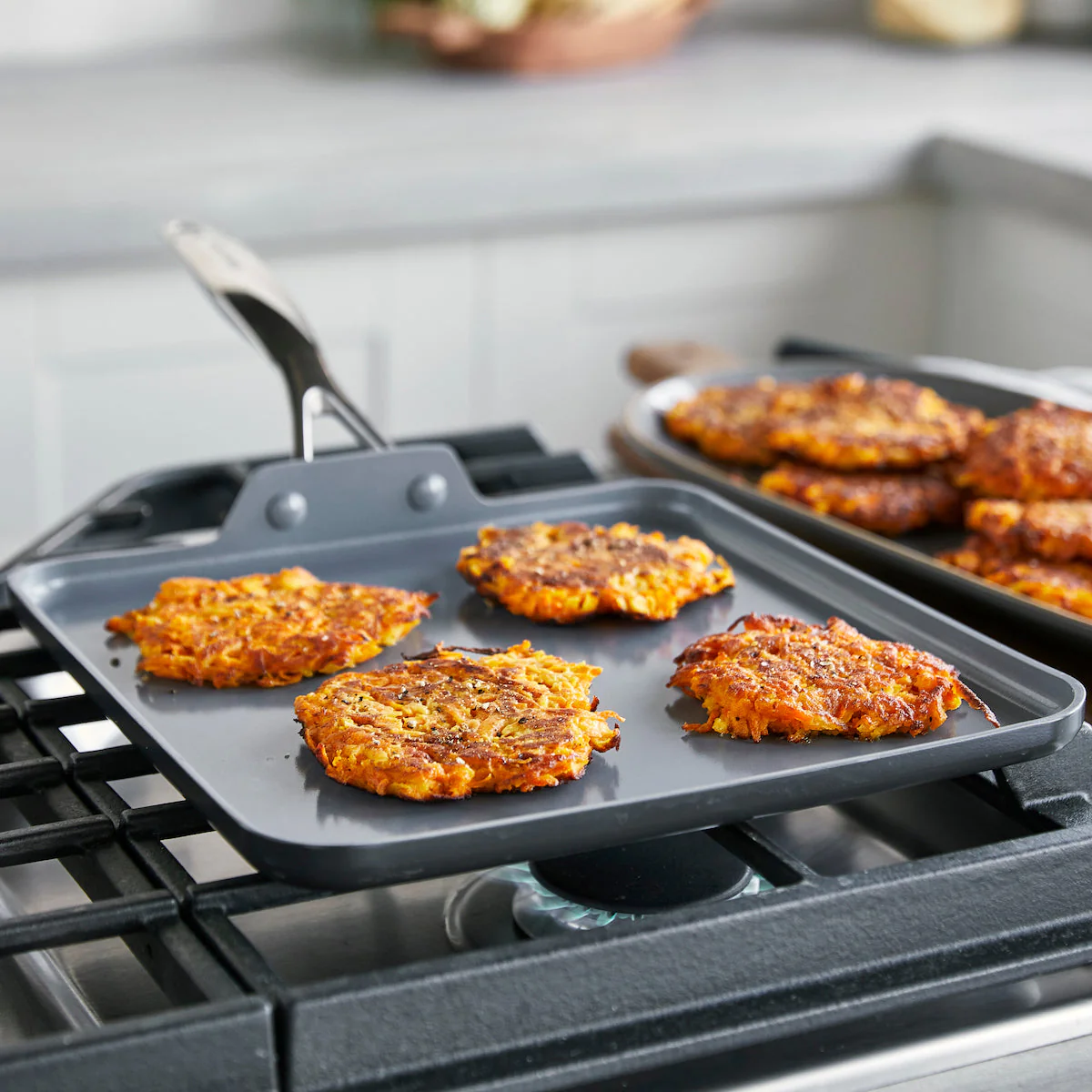 Greenpan - Valencia Pro Ceramic Nonstick Square Griddle, 11 Inch - Image 3