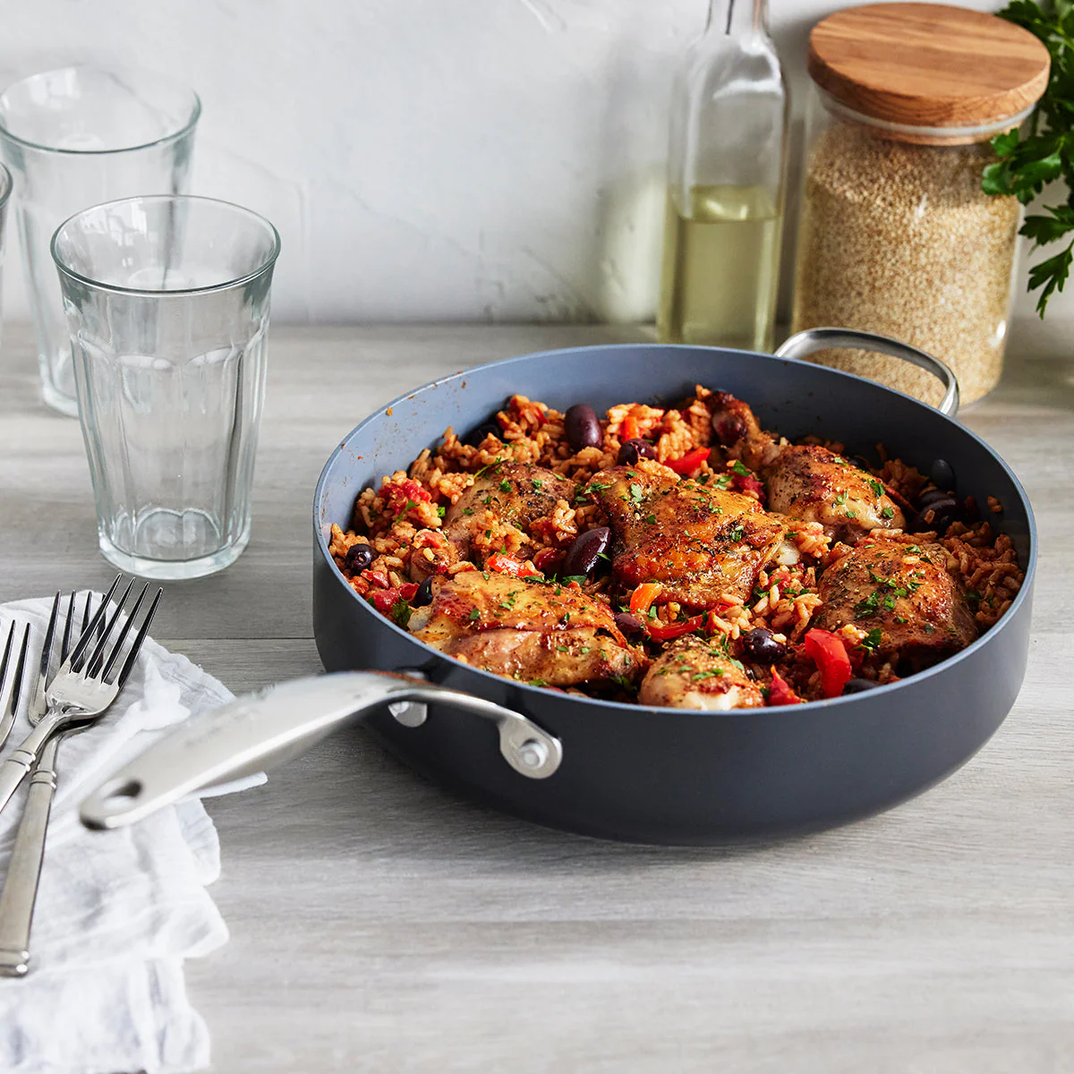 Greenpan - Valencia Pro Nonstick Saute Pan, 4.5 Quart - Image 4