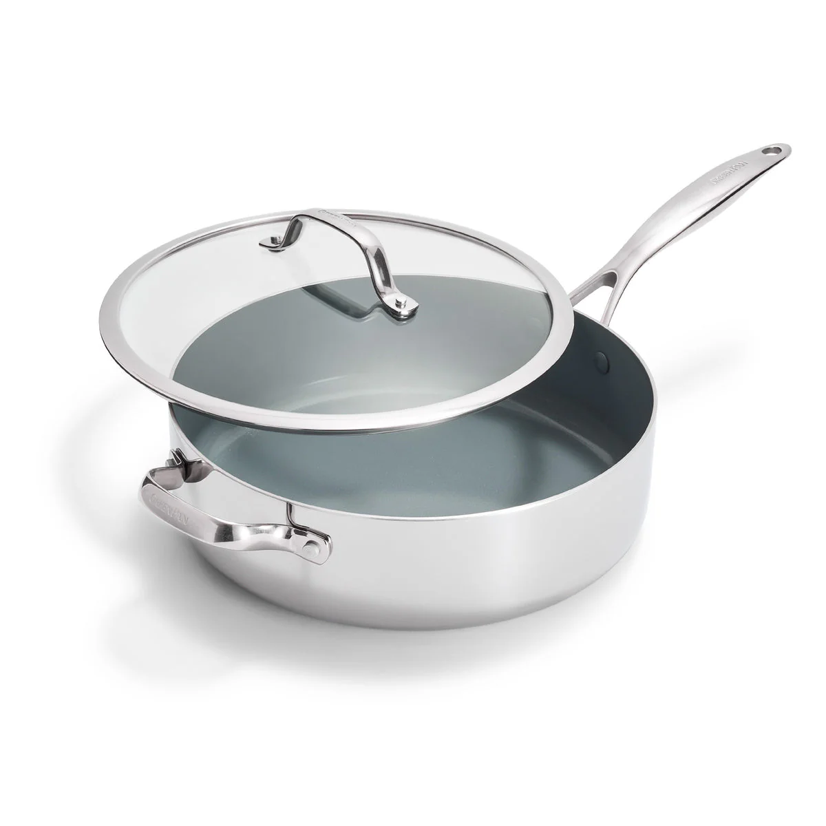 Greenpan - Valencia Pro Stainless Steel Nonstick Sauté Pan, 5.1 Quart - Image 7