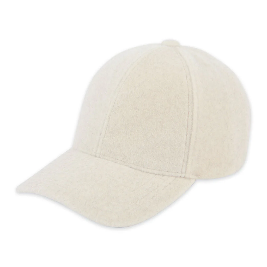 Hadley Wren - Heathered Fleece Ball Cap, Ivory
