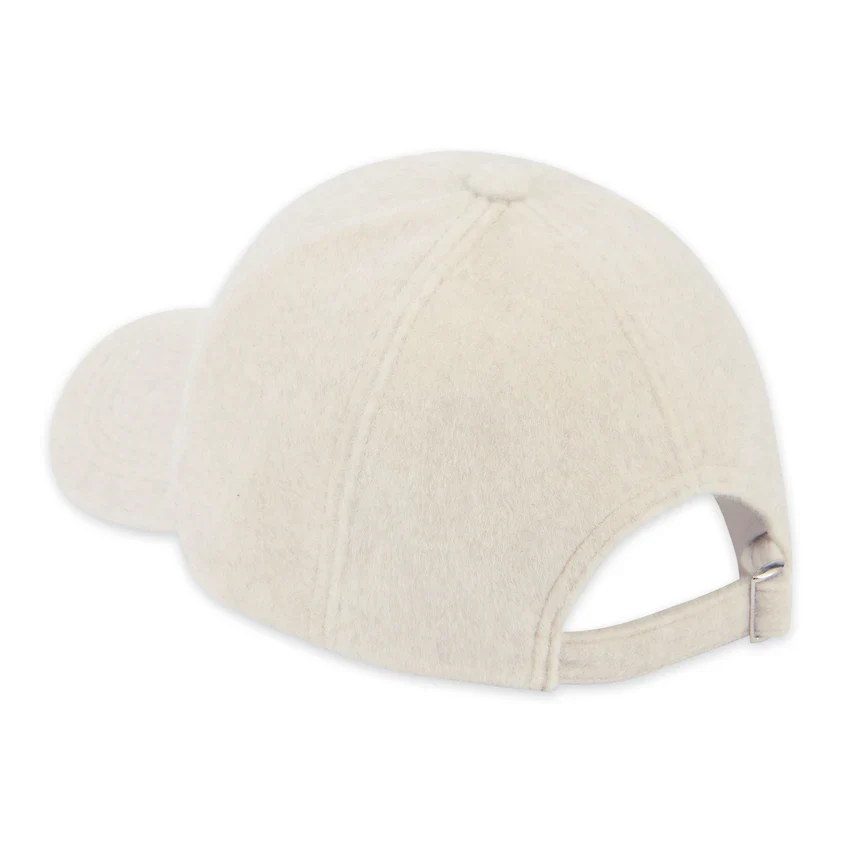 Hadley Wren - Heathered Fleece Ball Cap, Ivory - Image 2