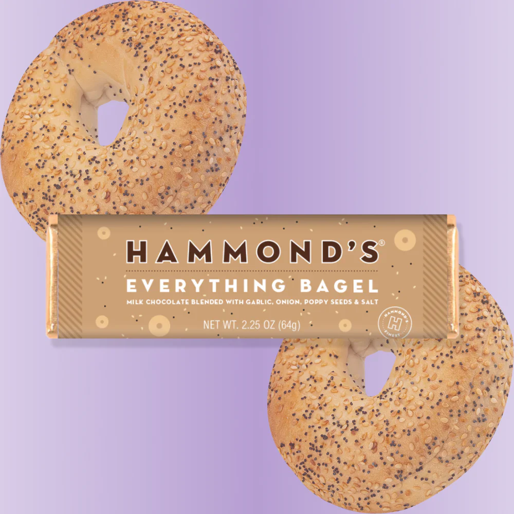 Hammond's Candies - Everything Bagel Chocolate Candy Bar