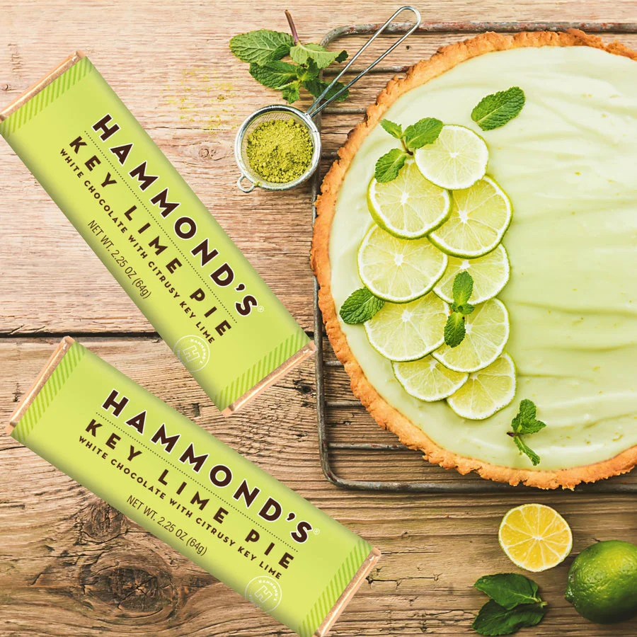 Hammond's Candies - Key Lime Pie White Chocolate Candy Bar
