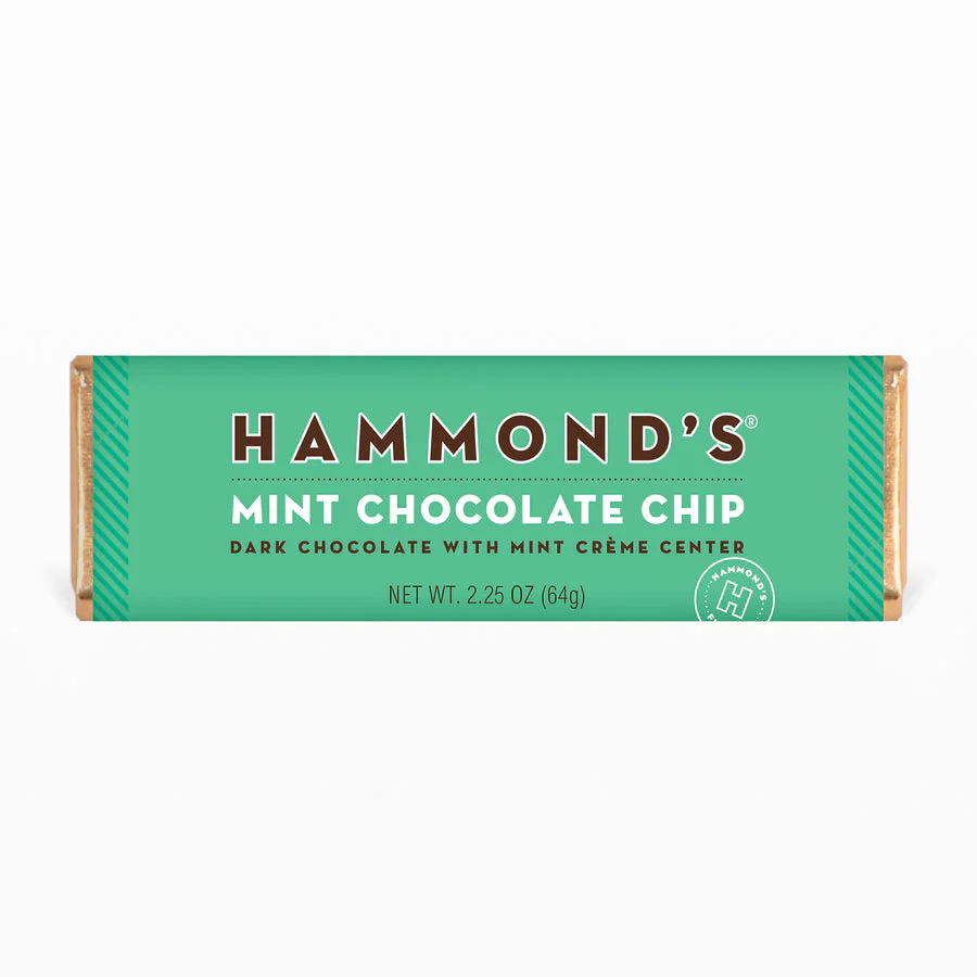 Hammond's Candies - Mint Chocolate Chip Dark Chocolate Candy Bar - Image 2