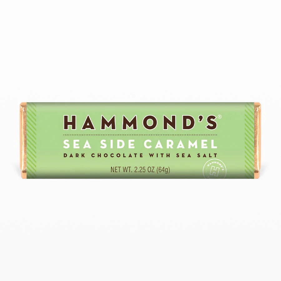Hammond's Candies - Natural Sea Side Caramel Dark Chocolate Candy Bar - Image 2