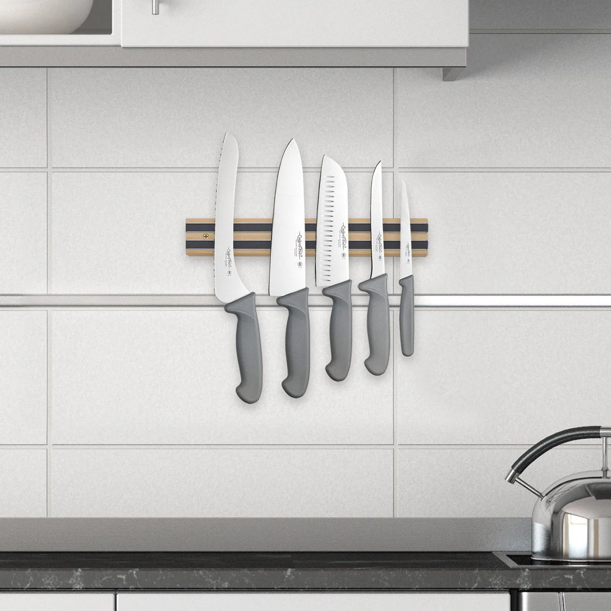 Harold - Kitchen Magnetic Knife Holder Bar, 12 Inch - Image 2