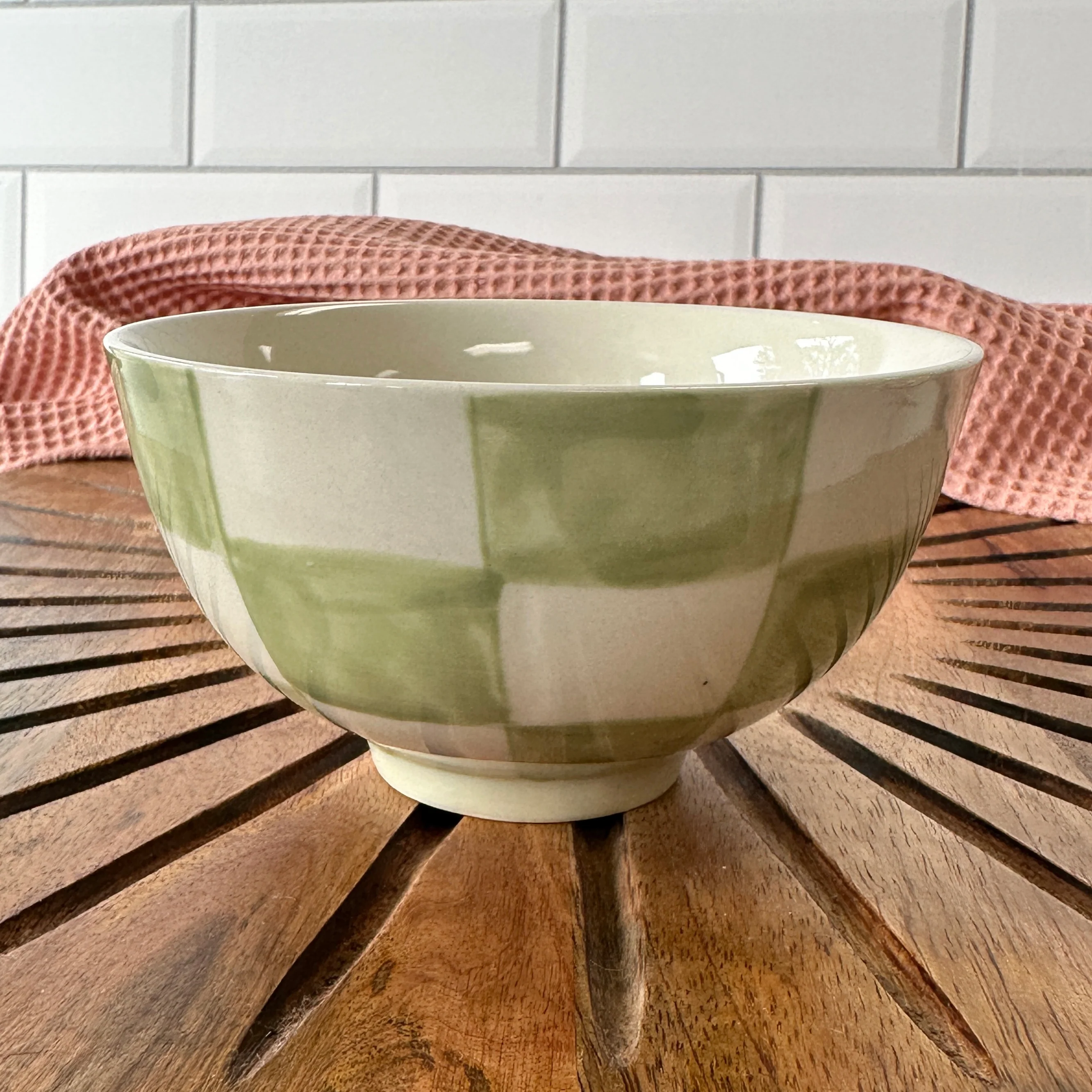 Hazel Mazel - Checked Stoneware Bowl - Image 2
