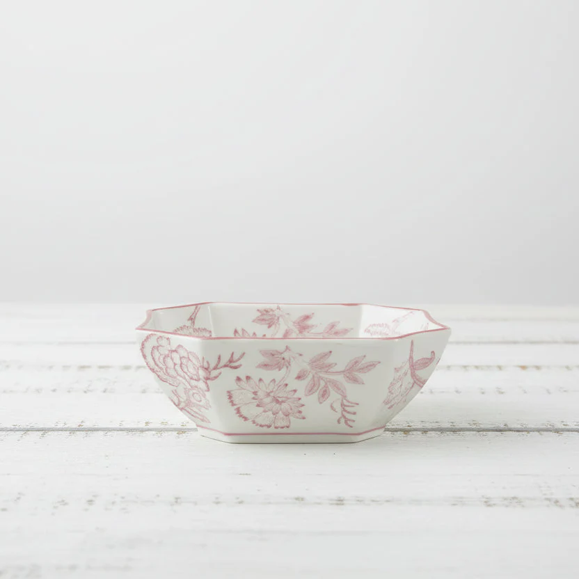 Hazel Mazel - Pink & White Floral Bowl
