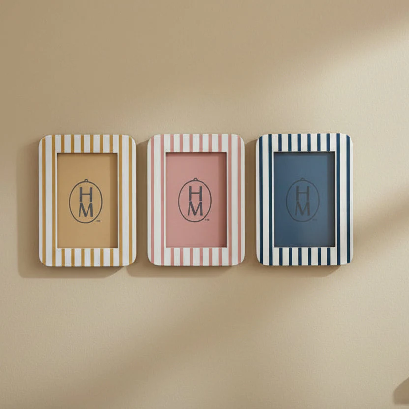 Hazel Mazel - Resin Striped Photo Frame
