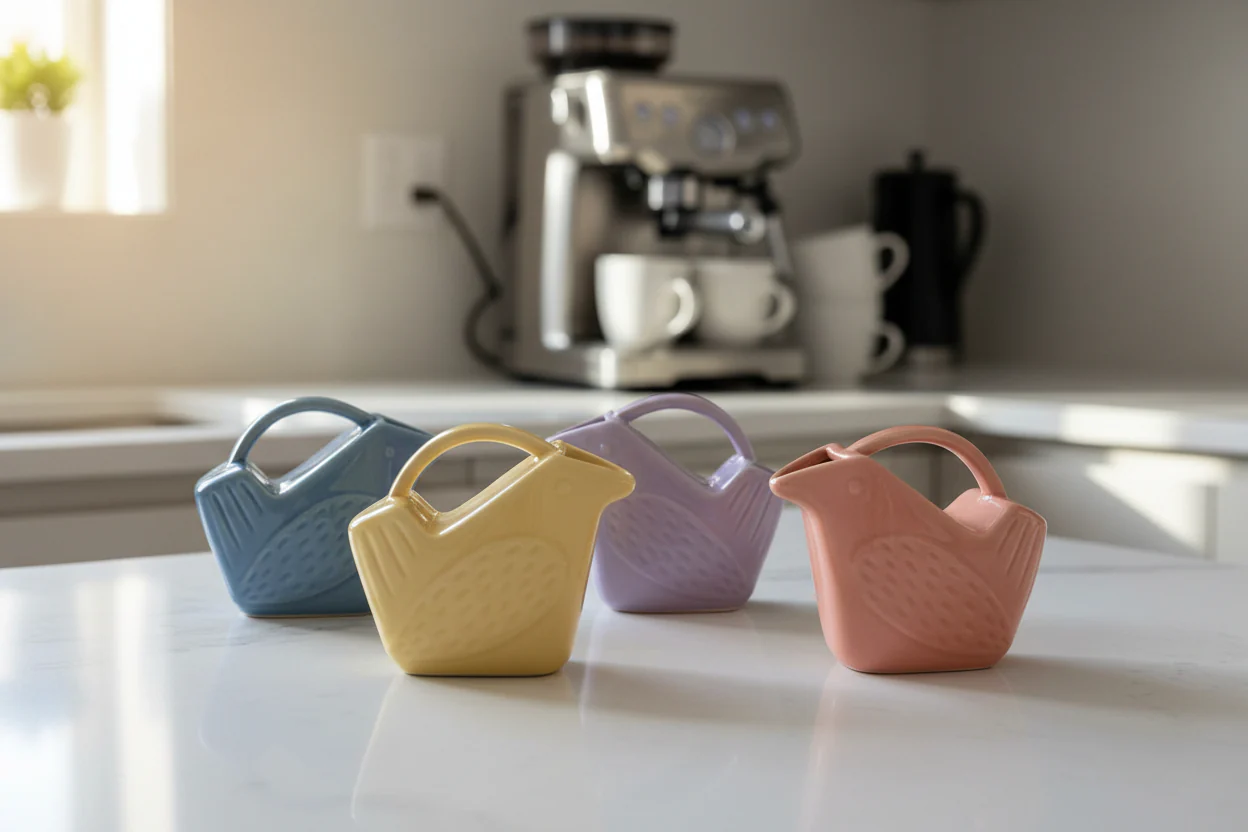 Hazel Mazel - Stoneware Bird Creamer