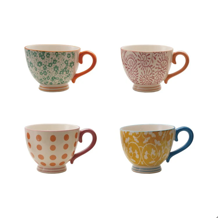 Hazel Mazel - Stoneware Patterned Mug - Image 2