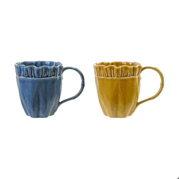 Hazel Mazel - Stoneware Ruffled Mug - Image 2