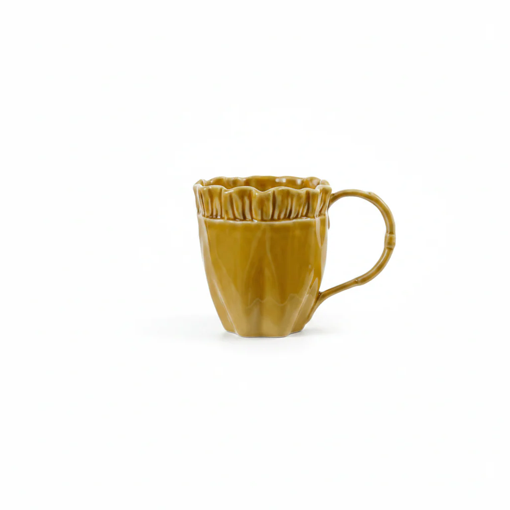 Hazel Mazel - Stoneware Ruffled Mug - Image 3