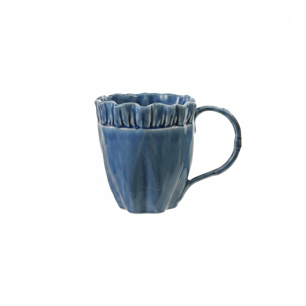 Hazel Mazel - Stoneware Ruffled Mug - Image 4