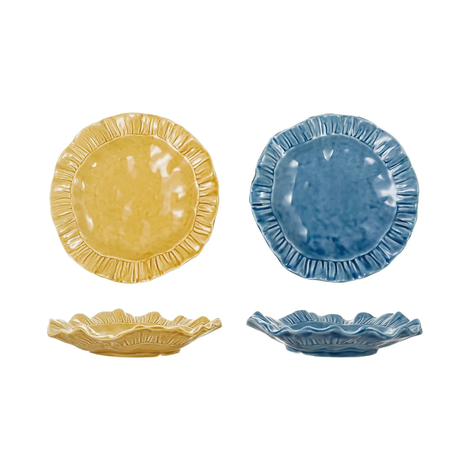Hazel Mazel - Stoneware Ruffled Plate - Image 2