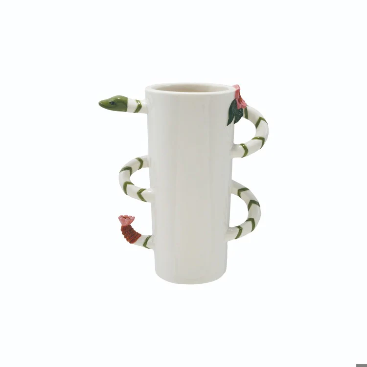 Hazel Mazel - Stoneware Snake Vase