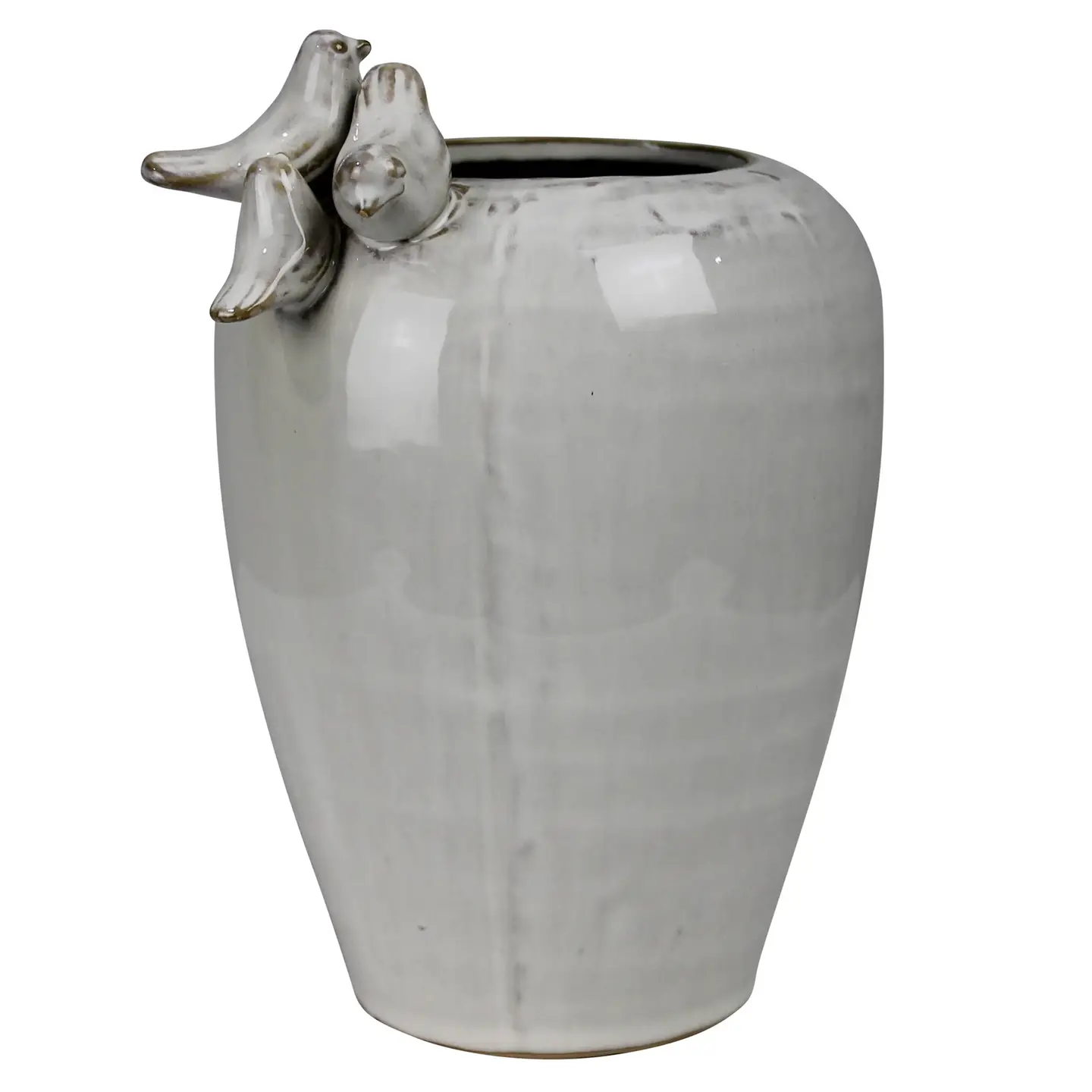 HomArt - Ceramic Vase with Birds on Rim - Image 2