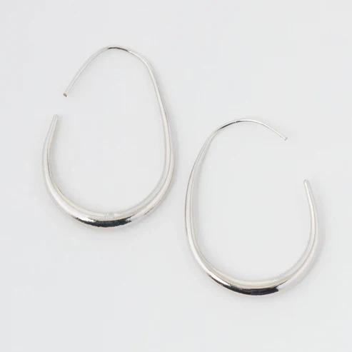 Howard's - Silver Nickle-Free Hoops, Large - Image 6
