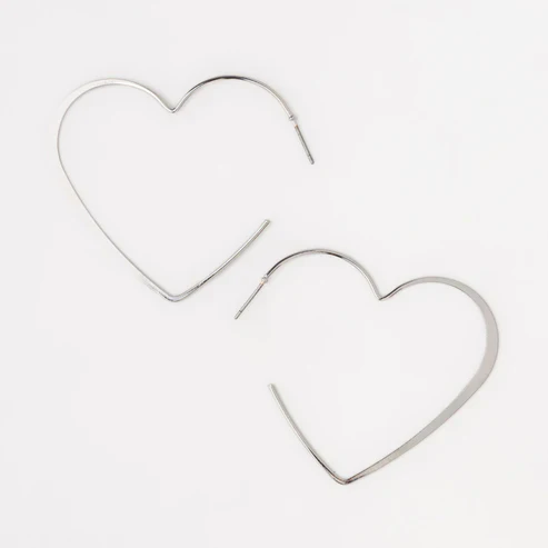 Howard's - Silver Nickle-Free Hoops, Large - Image 8