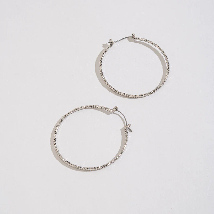 Howard's - Silver Nickle-Free Hoops, Large - Image 9