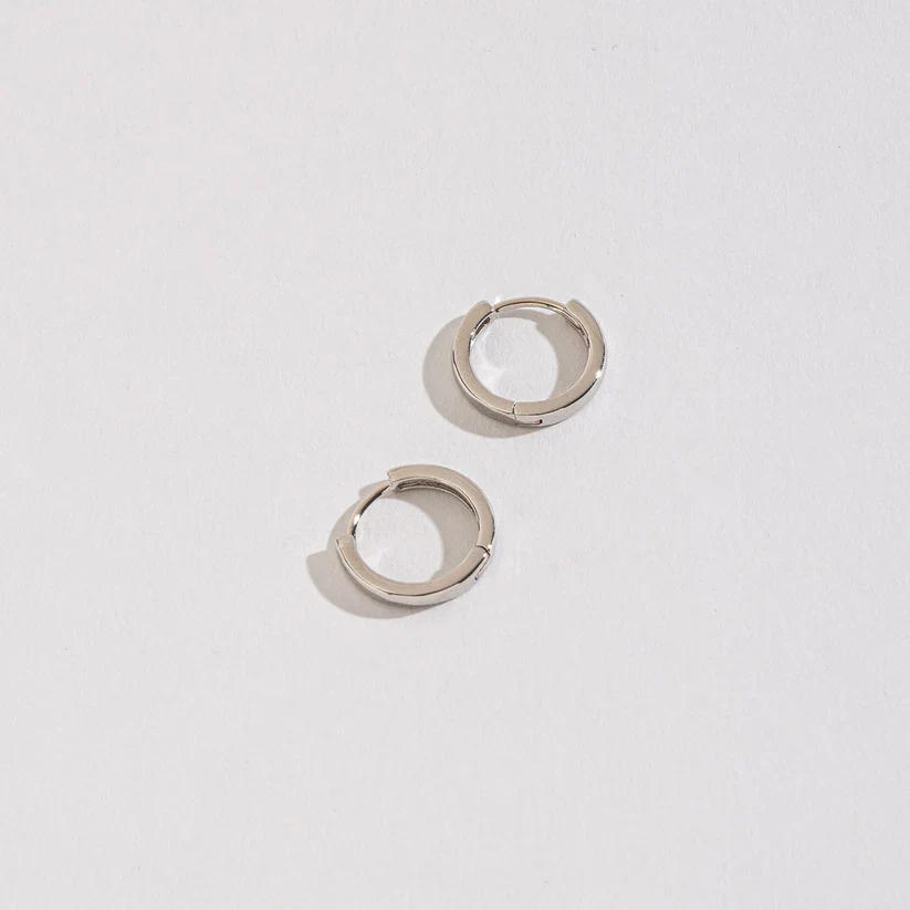 Howard's - Silver Nickle-Free Hoops, Small - Image 2