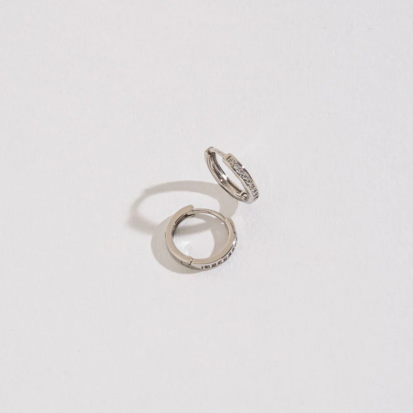 Howard's - Silver Nickle-Free Hoops, Small - Image 3