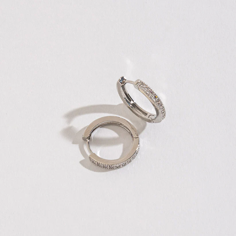 Howard's - Silver Nickle-Free Hoops, Small - Image 4