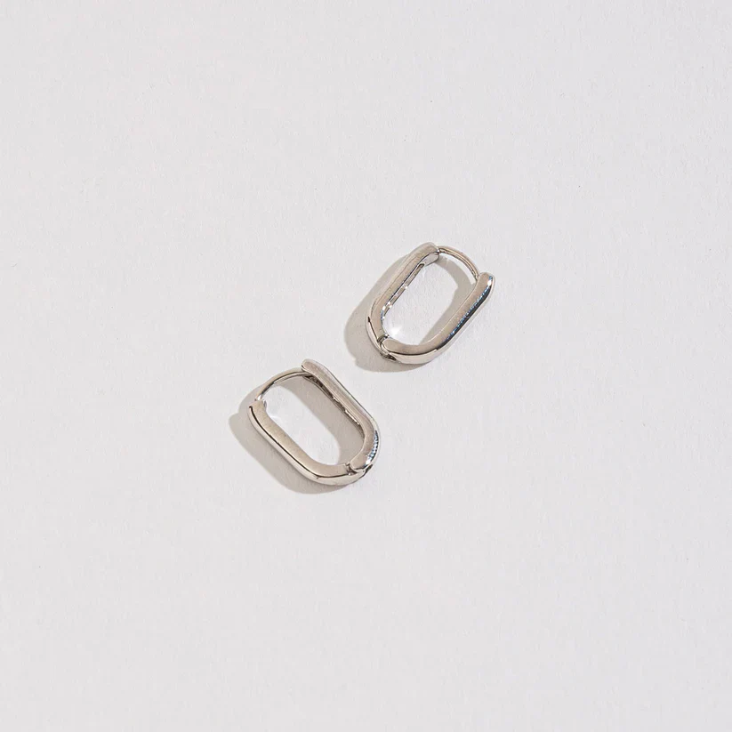 Howard's - Silver Nickle-Free Hoops, Small - Image 5
