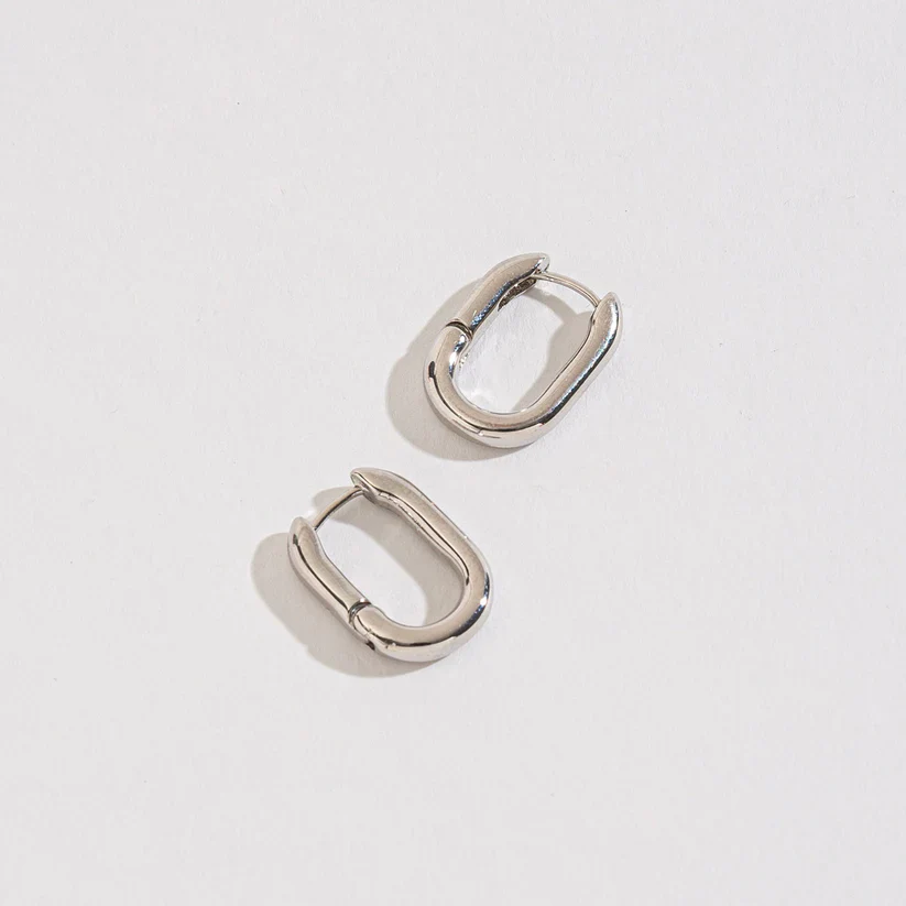 Howard's - Silver Nickle-Free Hoops, Small - Image 6