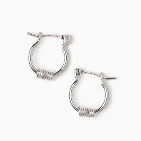 Howard's - Silver Nickle-Free Hoops, Small - Image 8
