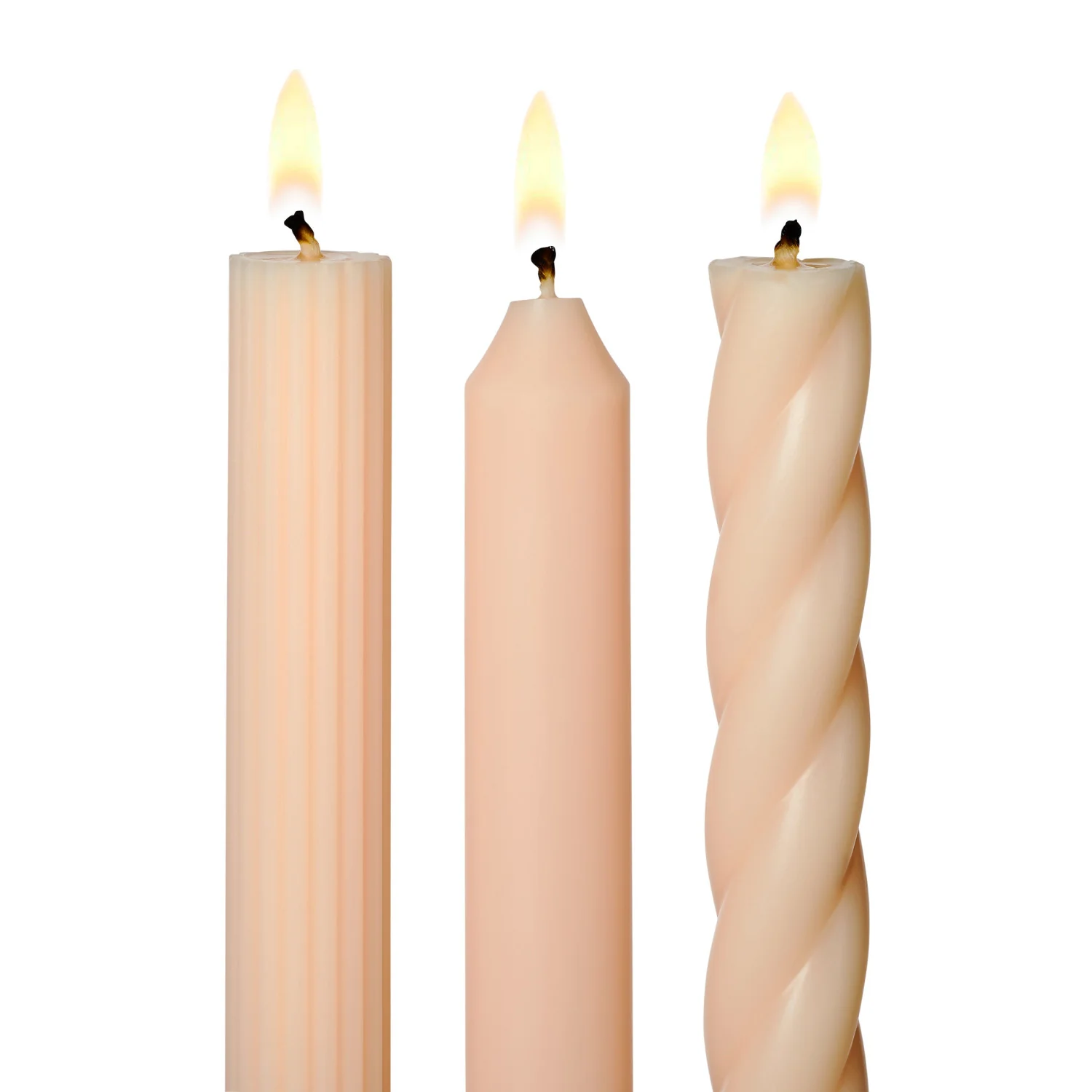 Illume - Assorted Tapers Candles, Blush Ivory