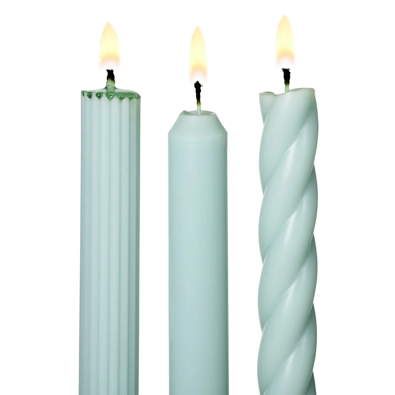 Illume - Assorted Tapers Candles, Pale Blue