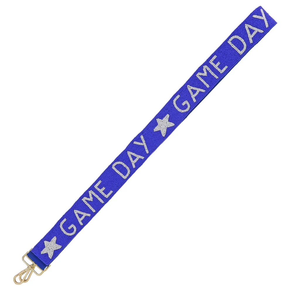 Jane Marie - Game Day Royal Blue Beaded Strap
